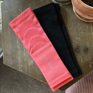 Comrad Pink and Black Compression Sleeves